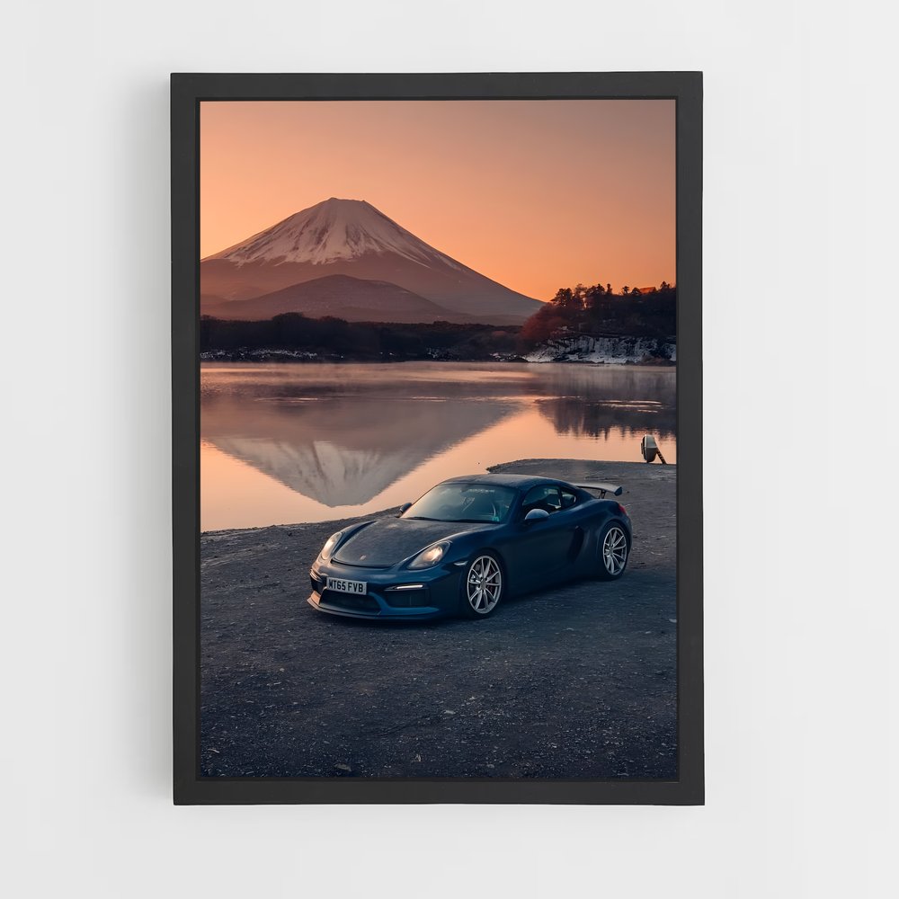Poster L'Éclat du Cayman – affiche Porsche (vue 2)